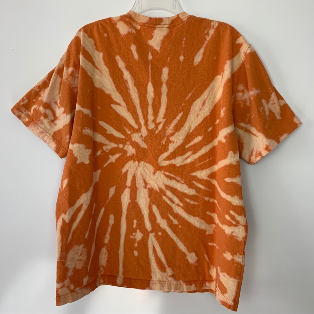 Carhartt Orange Bleach Dye Short Sleeve Tee Shirt - Picture 5 of 5